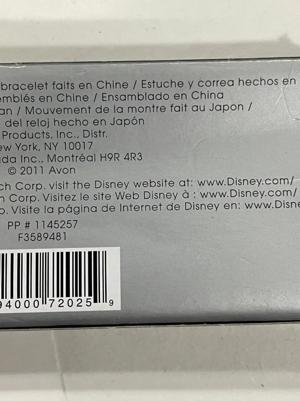 Minnie Mouse Disney/ Avon Rhinestone Watch White Strap Brand NEW Battery WORKS